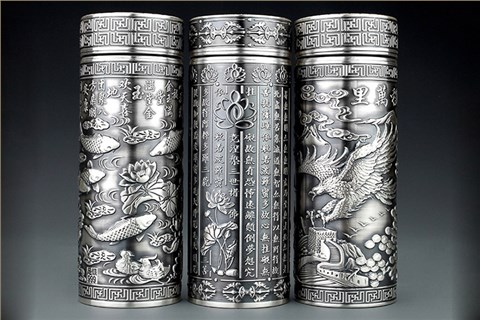 S999純銀保溫杯 廣州MISSG珠寶廠家直銷外貿(mào)首飾銀飾品 來圖來樣生產(chǎn)加工