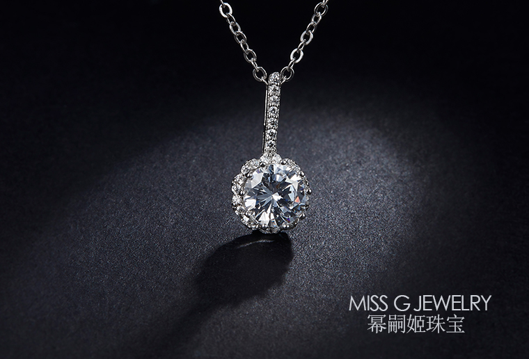 s925銀鋯石吊墜加工