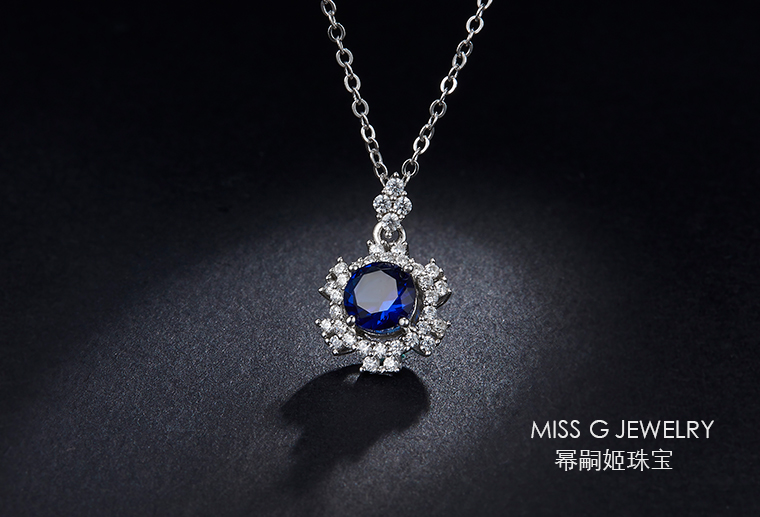 銀鑲鋯石吊墜加工