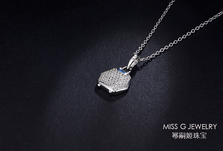 銀鑲鋯石吊墜加工
